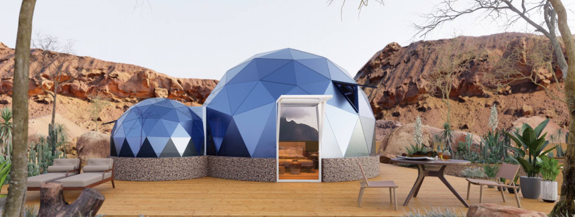 娄烦县球形智能光伏玻璃星空房